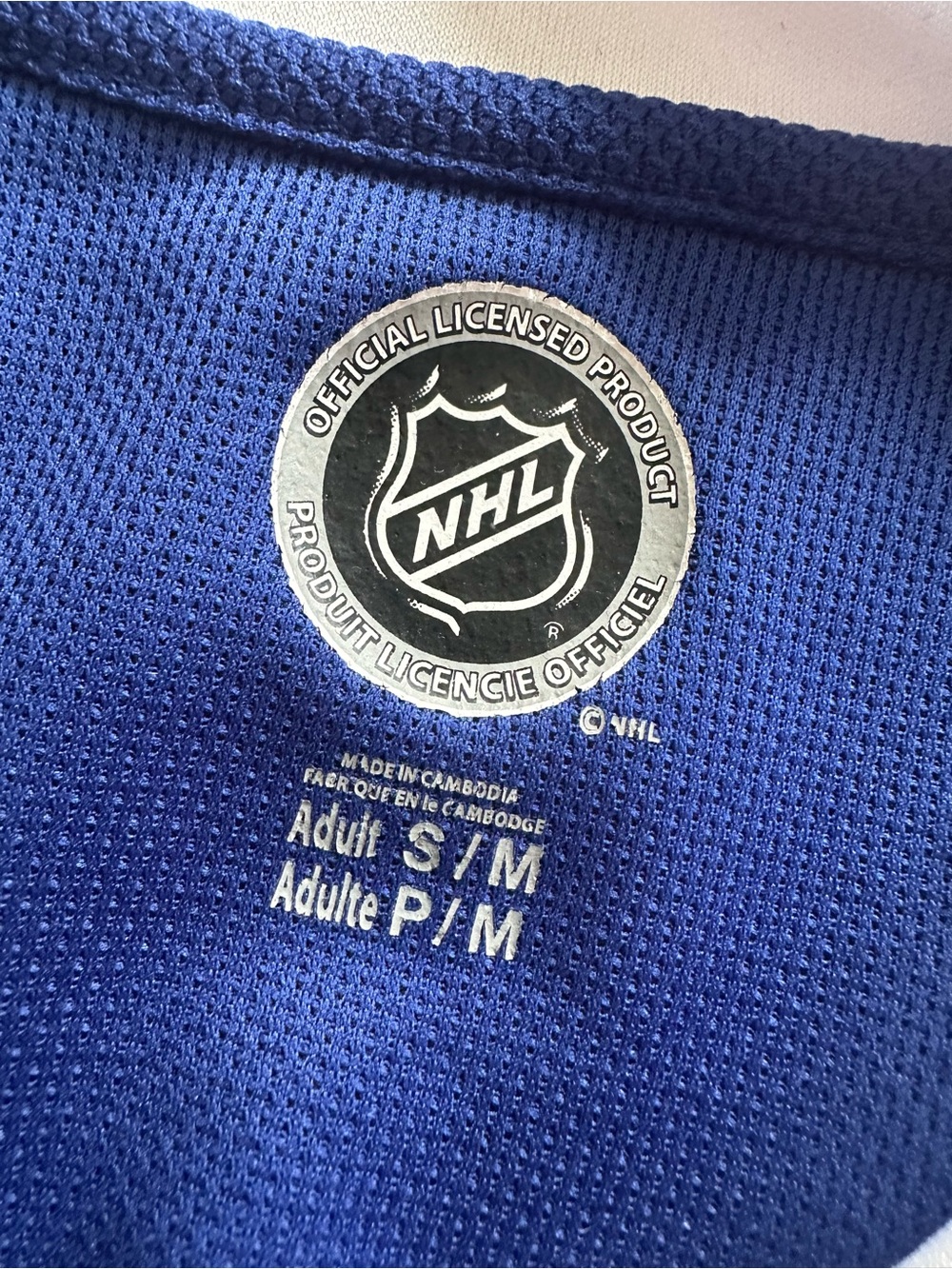 Toronto Maple Leafs Blue & White Hockey Jersey size Small/Medium - Picture 3 of 3